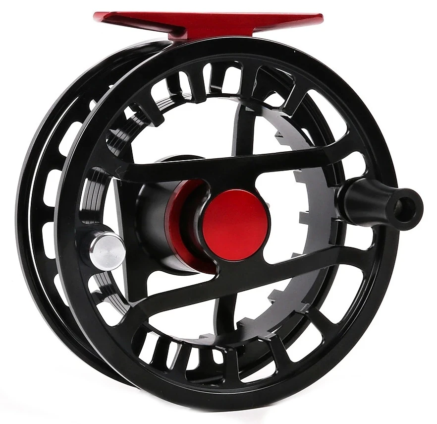 LEICHI Fly Fishing Fly Reel Leichi Superlight FMC Black & Red 3 LEICHI Fly Fishing Fly Reel Leichi Superlight FMC Black & Red