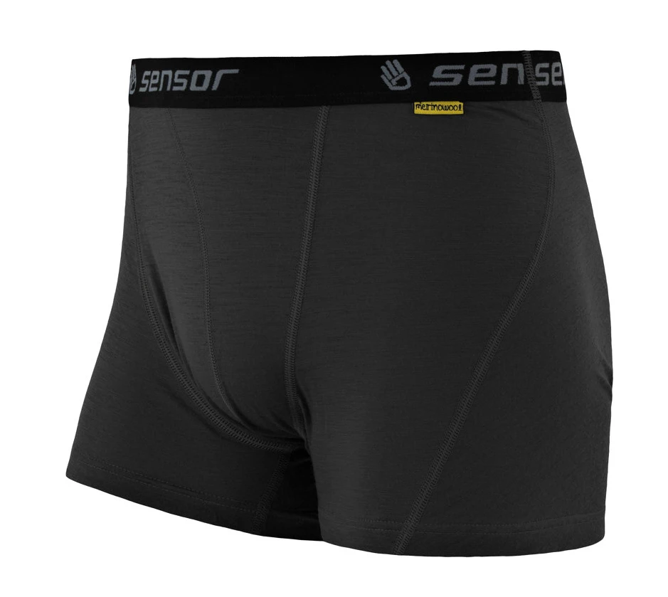 Functional Boxers Sensor Merino Active Black 3 Functional Boxers Sensor Merino Active Black