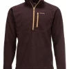 Rivershed Quarter Zip Simms Mahogany 1 Rivershed Quarter Zip Simms Mahogany -Shooting Sales Shop rivershed quarter zip simms mahogany