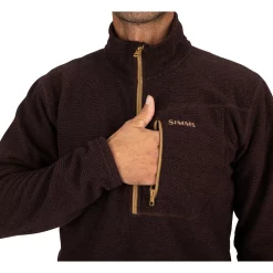 Rivershed Quarter Zip Simms Mahogany -Shooting Sales Shop rivershed quarter zip simms mahogany.3