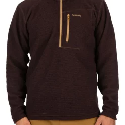 Rivershed Quarter Zip Simms Mahogany -Shooting Sales Shop rivershed quarter zip simms mahogany.5