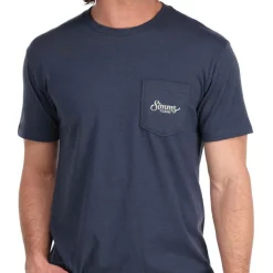 T-Shirt Simms Two Tone Pocket Navy Heather -Shooting Sales Shop simms simms two tone pocket tee navy heather s.3