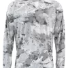 SolarFlex Crewneck Prints Simms Cloud Camo Grey 1 SolarFlex Crewneck Prints Simms Cloud Camo Grey -Shooting Sales Shop solarflex crewneck prints simms cloud camo grey s