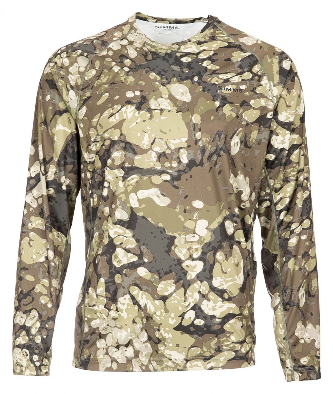 SolarFlex Crewneck Prints Simms Riparian Camo 3 SolarFlex Crewneck Prints Simms Riparian Camo
