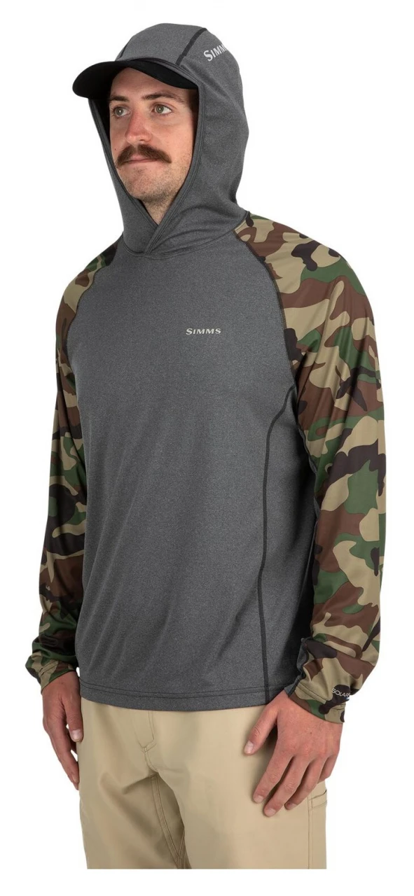 SolarFlex Hoody Simms Woodland Camo & Carbon Heather 7 SolarFlex Hoody Simms Woodland Camo & Carbon Heather - Image 5