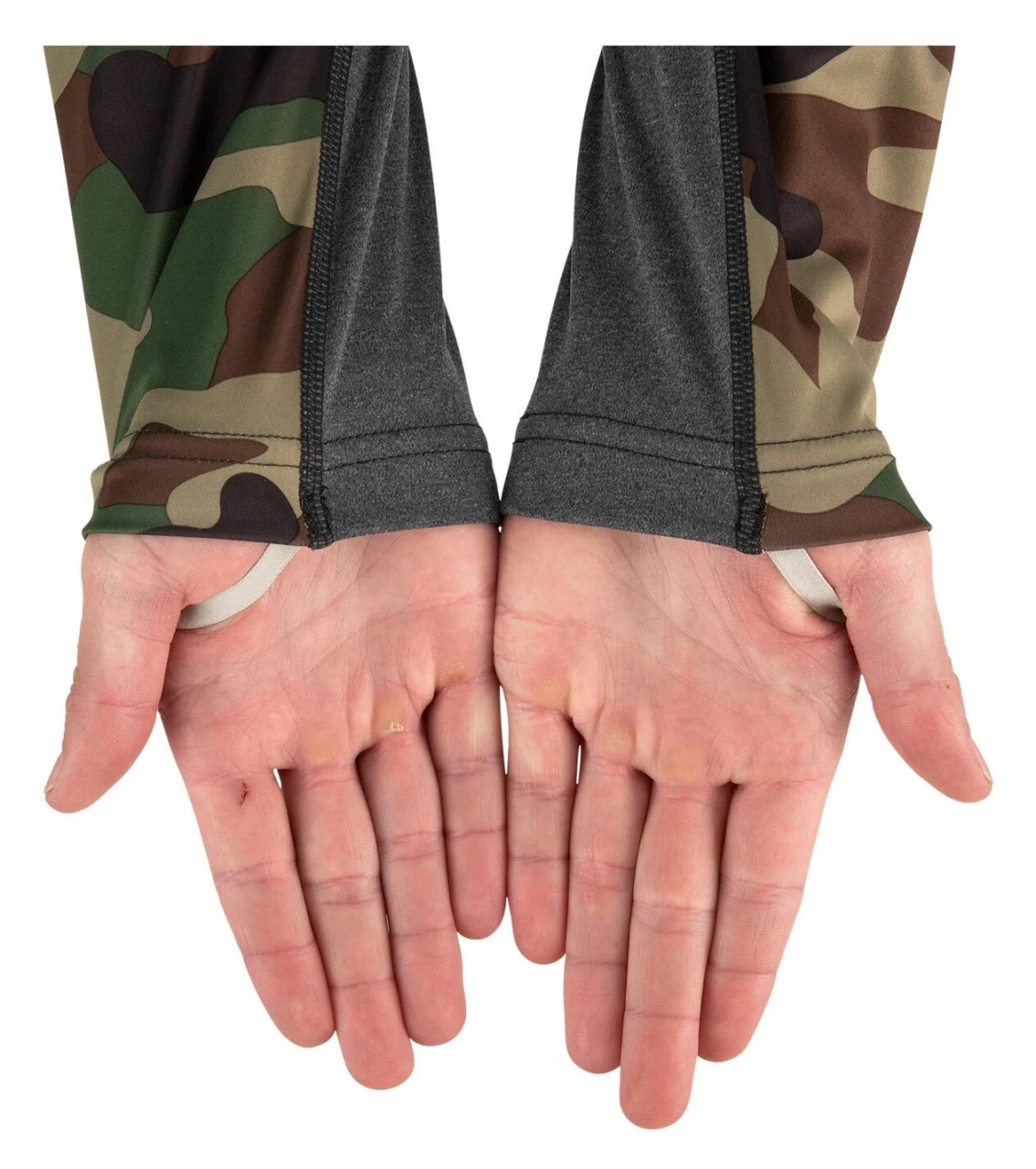 SolarFlex Hoody Simms Woodland Camo & Carbon Heather 8 SolarFlex Hoody Simms Woodland Camo & Carbon Heather - Image 6