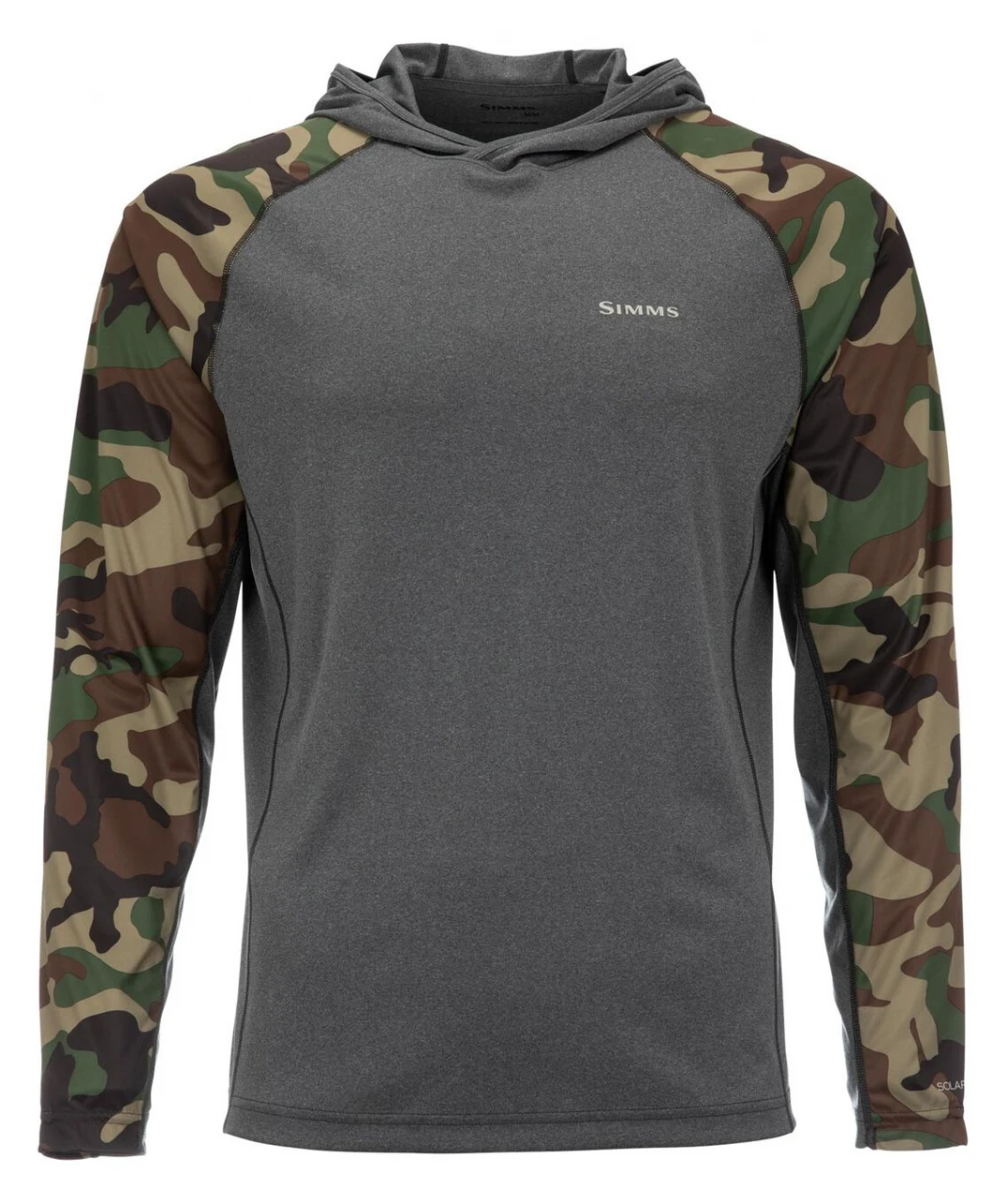 SolarFlex Hoody Simms Woodland Camo & Carbon Heather 3 SolarFlex Hoody Simms Woodland Camo & Carbon Heather