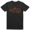 T-Shirt Simms Bass Line Black 2 T-Shirt Simms Bass Line Black -Shooting Sales Shop t shirt simms bass line black