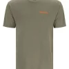 T-Shirt Simms Bass Outline Military Heather