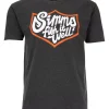 T-Shirt Simms Fish It Well Badge Charcoal Heather -Shooting Sales Shop t shirt simms fish it well badge charcoal heather