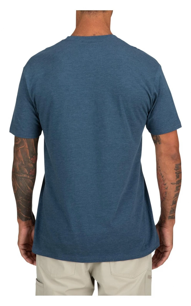 T-Shirt Simms Fish It Well Badge Sailor Blue Heather 5 T-Shirt Simms Fish It Well Badge Sailor Blue Heather - Image 3
