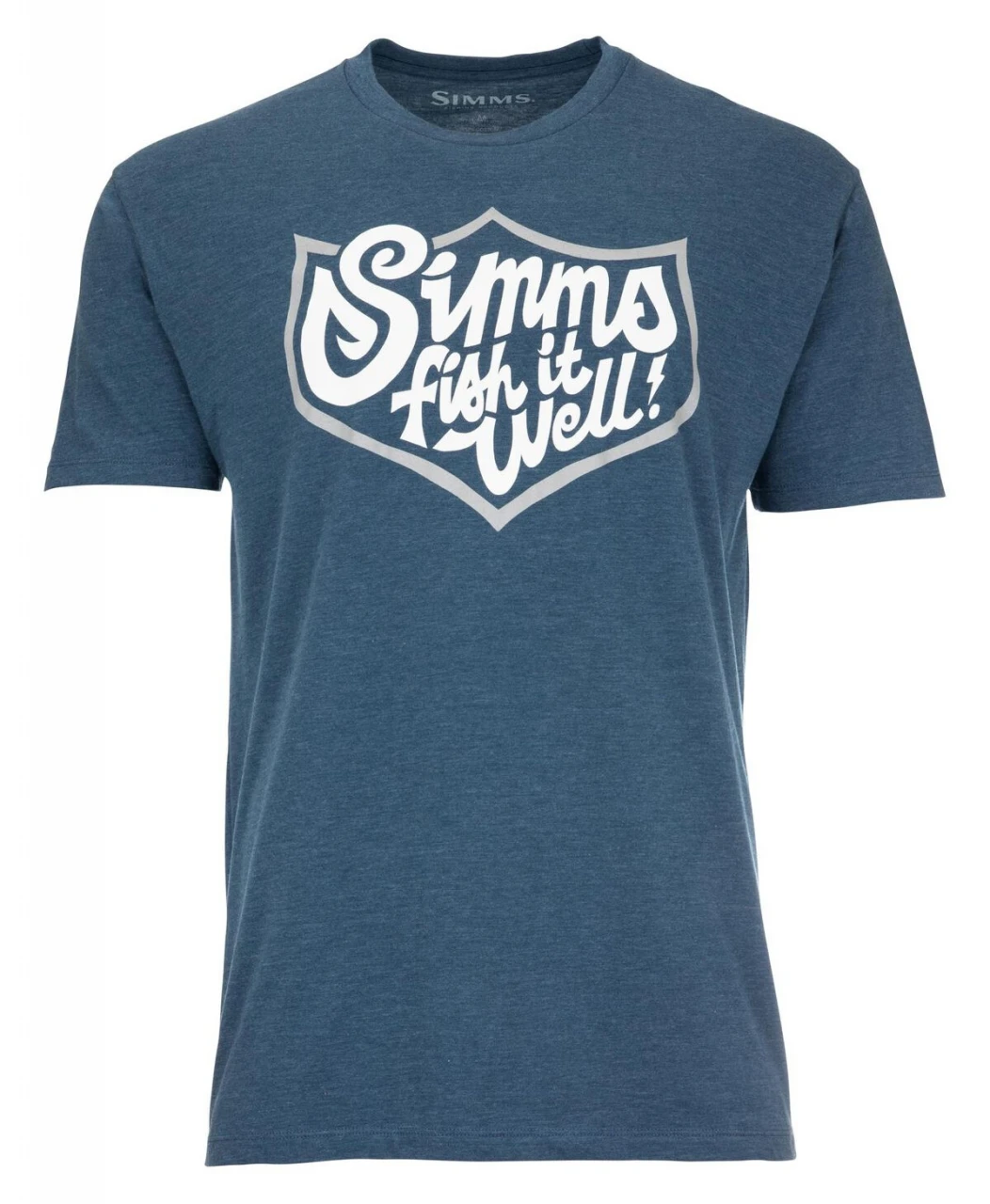 T-Shirt Simms Fish It Well Badge Sailor Blue Heather 3 T-Shirt Simms Fish It Well Badge Sailor Blue Heather