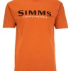 T-Shirt Simms Logo Adobe Heather -Shooting Sales Shop t shirt simms logo adobe heather