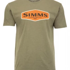 T-Shirt Simms Logo Frame Military Heather