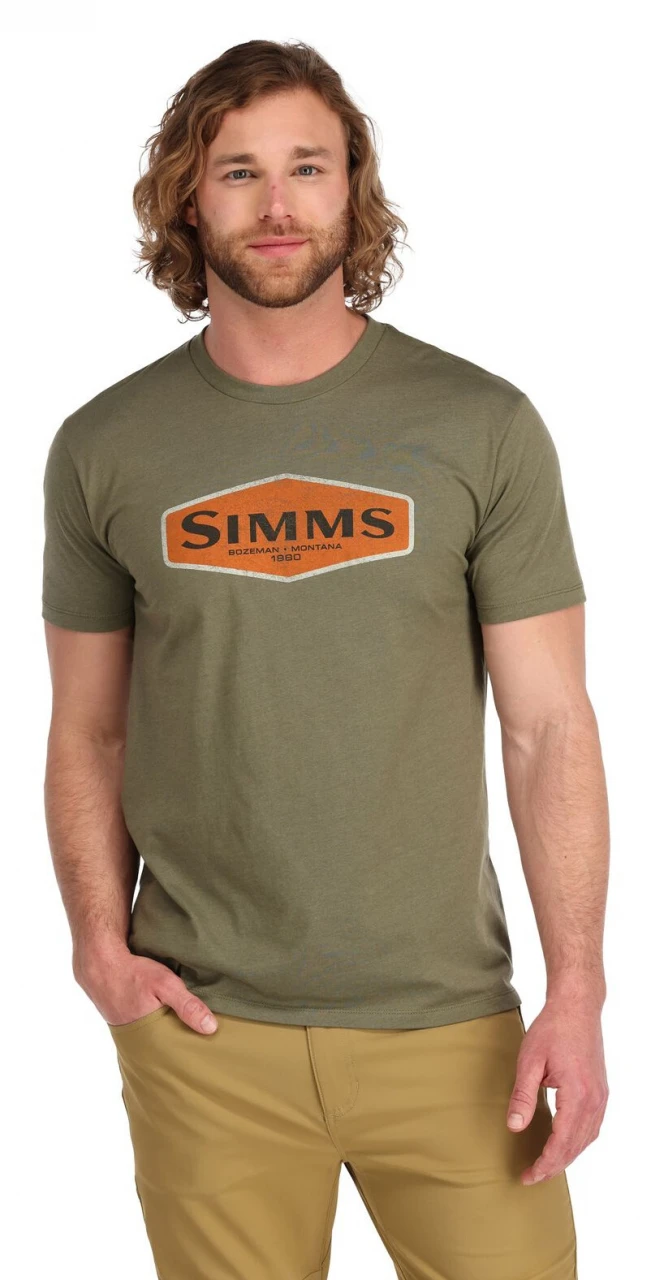 T-Shirt Simms Logo Frame Military Heather 4 T-Shirt Simms Logo Frame Military Heather - Image 2