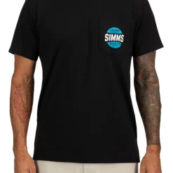 T-Shirt Simms Quality Built Pocket Black -Shooting Sales Shop t shirt simms quality built pocket black.2