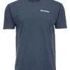T-Shirt Simms Trout On My Mind Navy Heather