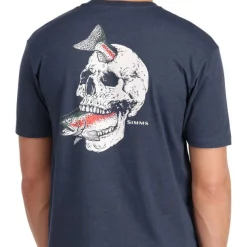 T-Shirt Simms Trout On My Mind Navy Heather -Shooting Sales Shop t shirt simms trout on my mind navy heather.2