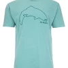 T-Shirt Simms Trout Outline Oil Blue Heather -Shooting Sales Shop t shirt simms trout outline oil blue heather