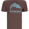 T-Shirt Simms Wood Trout Fill Brown Heather -Shooting Sales Shop t shirt simms wood trout fill brown heather