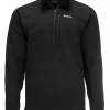 Thermal 1/4 Zip Top Simms Black -Shooting Sales Shop thermal 1 4 zip top simms black s