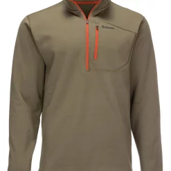 Thermal 1/4 Zip Top Simms Dark Stone