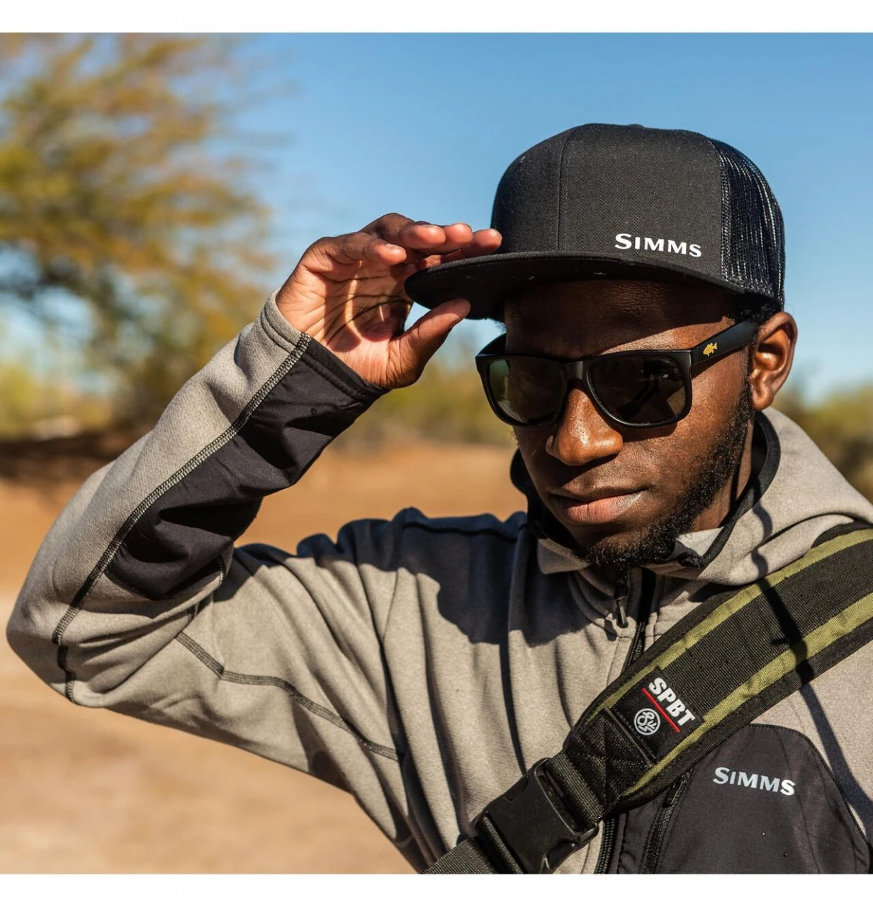 Trucker Cap Simms CX Flat Brim Black 5 Trucker Cap Simms CX Flat Brim Black - Image 3