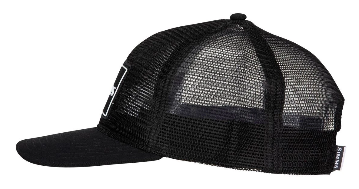 Trucker Cap Simms Mesh All-Over Black 5 Trucker Cap Simms Mesh All-Over Black - Image 3