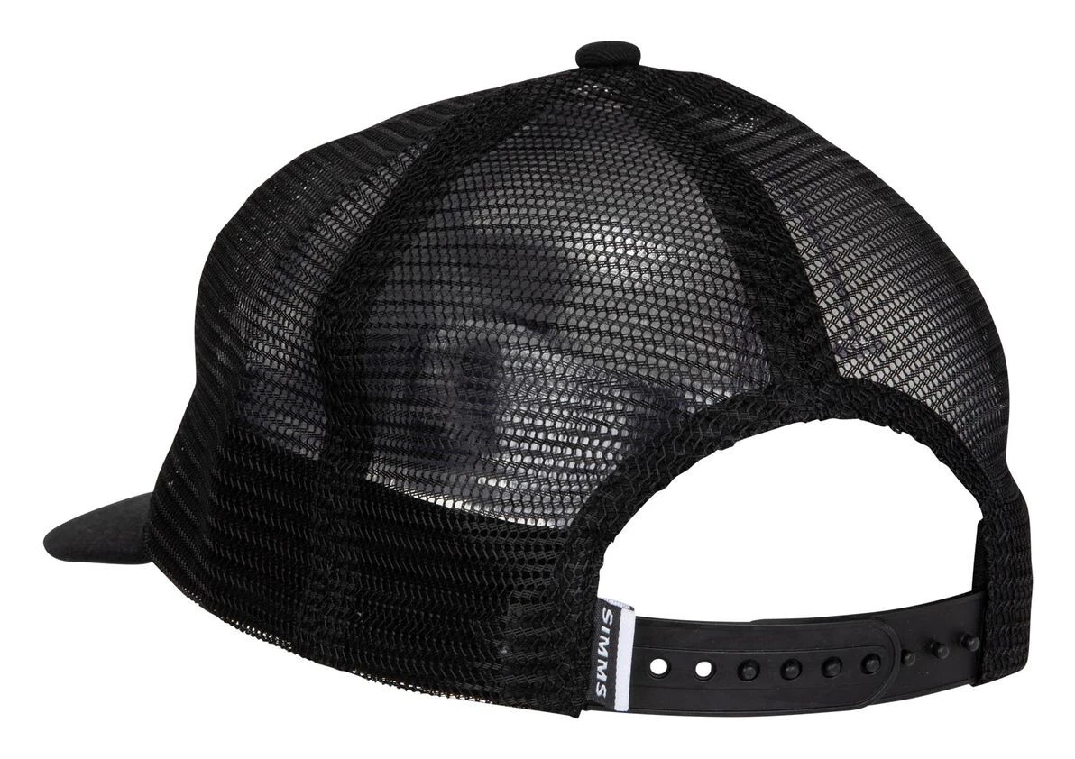 Trucker Cap Simms Mesh All-Over Black 6 Trucker Cap Simms Mesh All-Over Black - Image 4