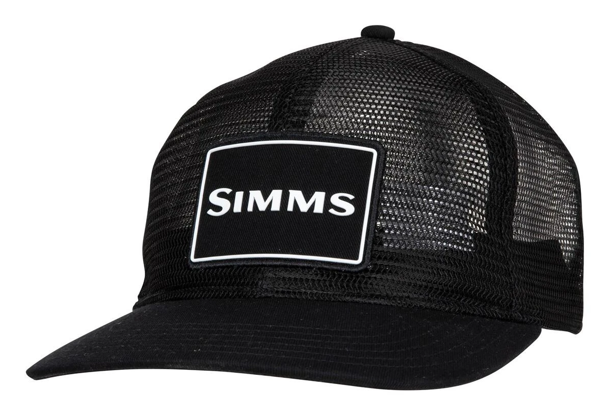 Trucker Cap Simms Mesh All-Over Black 3 Trucker Cap Simms Mesh All-Over Black