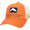 Trucker Cap Simms Trout Icon Orange -Shooting Sales Shop trucker cap simms trout icon orange