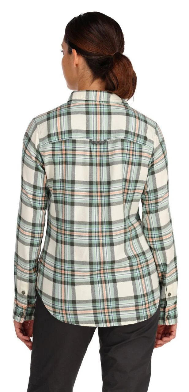 Women's Fishing Shirt Simms Santee Flannel Seafoam Camp Plaid 6 Women's Fishing Shirt Simms Santee Flannel Seafoam Camp Plaid - Image 4