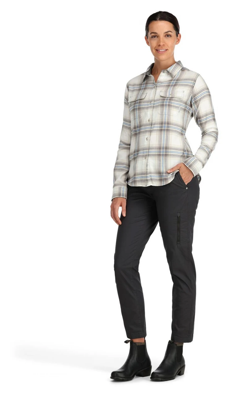 Women's Fishing Shirt Simms Santee Flannel Soft Rose Camp Plaid 6 Women's Fishing Shirt Simms Santee Flannel Soft Rose Camp Plaid - Image 4